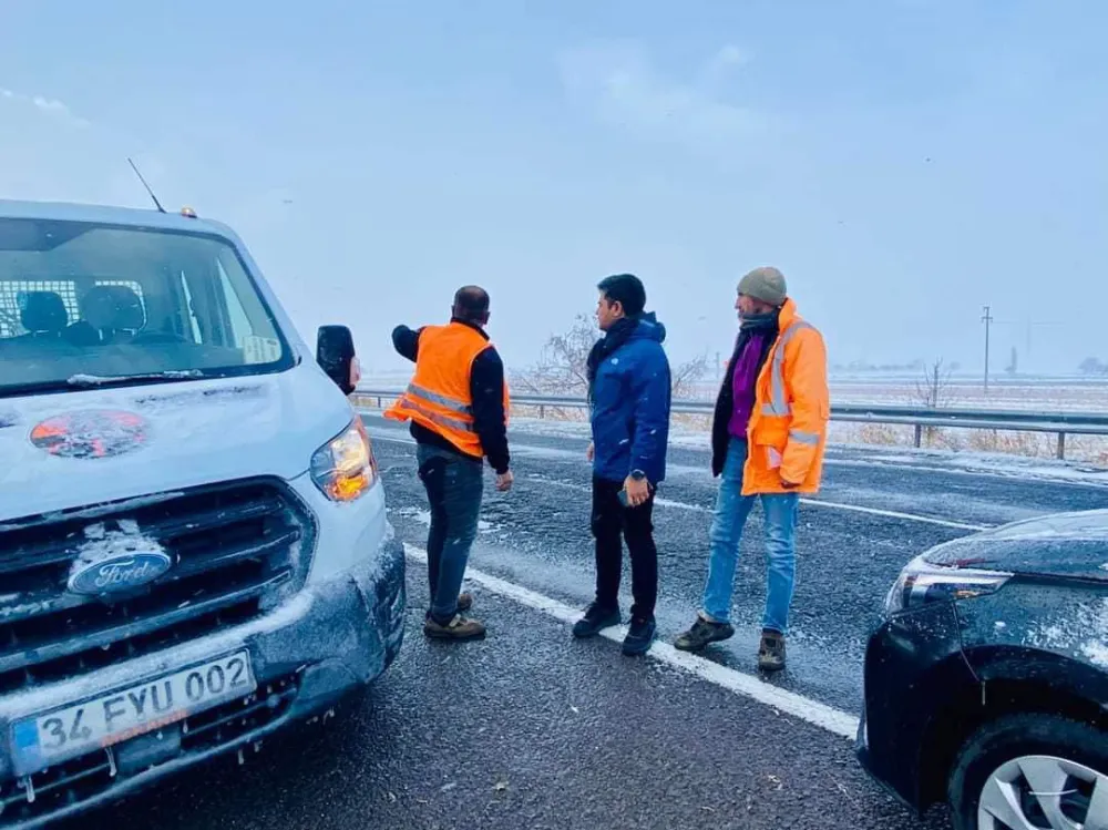 Kaymakam Bağış’tan Yoğun Kar Yağışına Karşı Yerinde Denetim