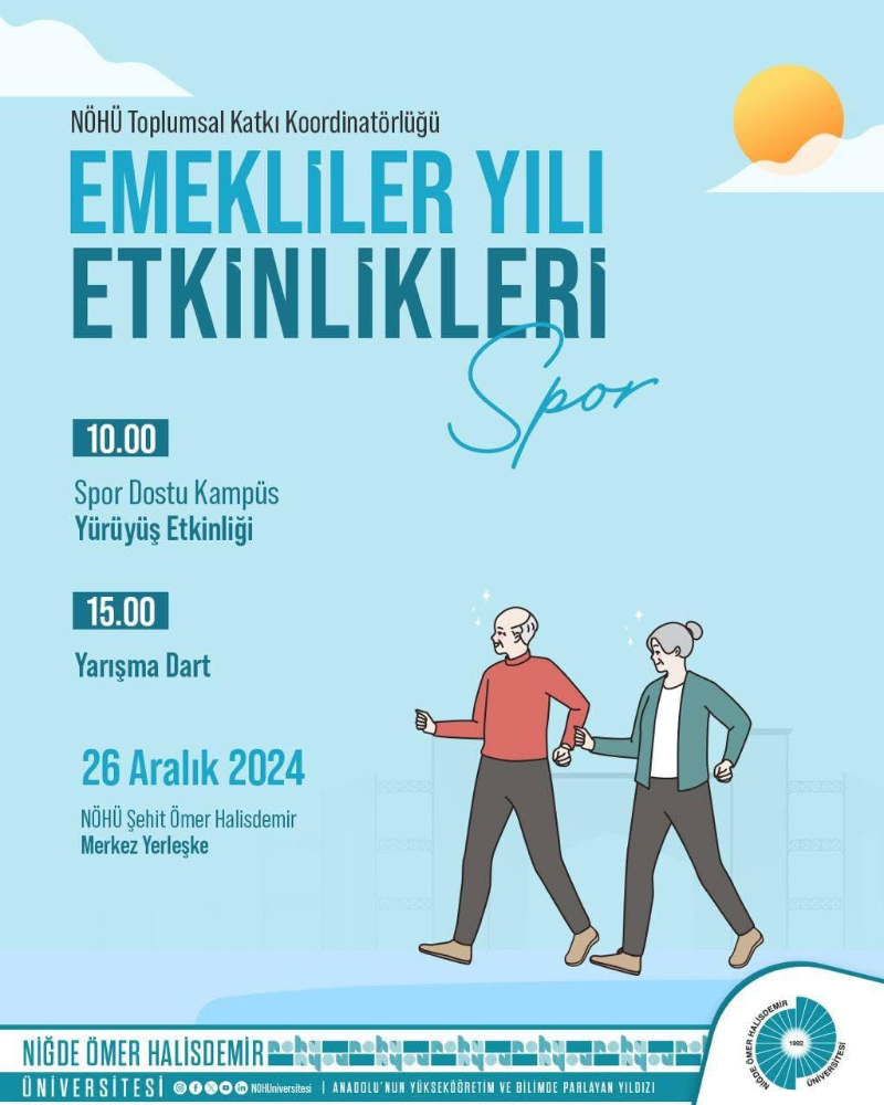 Niğde’de 2024 Emekliler Yılı Etkinlikleri Başlıyor