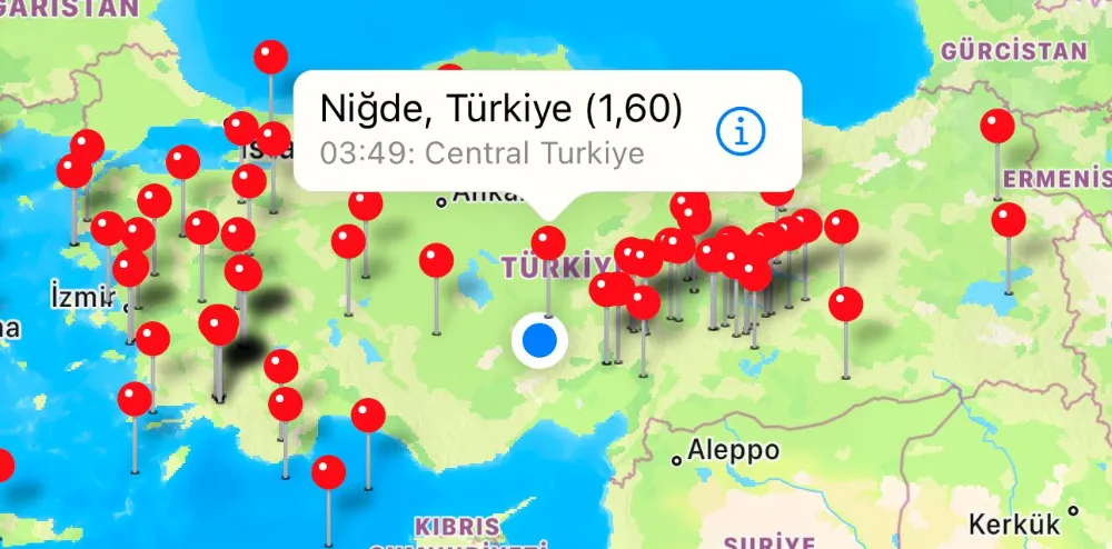 Isparta’da 3.9 Şiddetinde Deprem