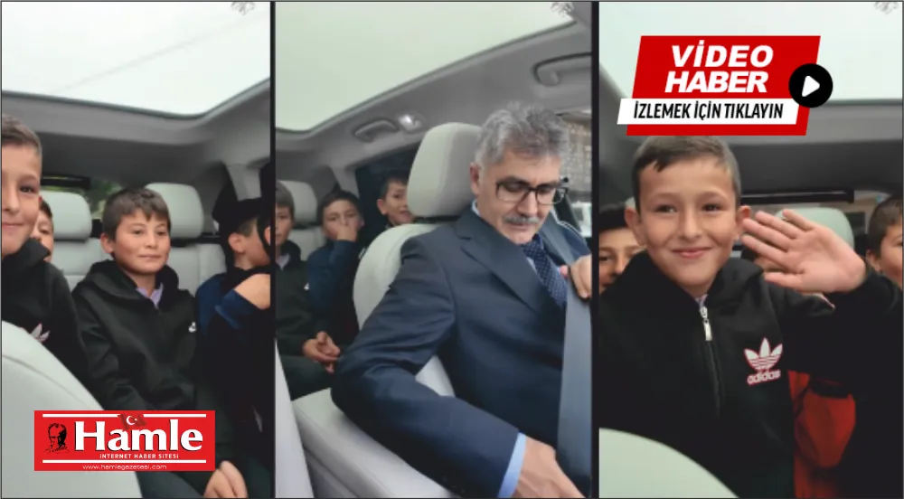 Çocuklar “Vali amca bizde binelim mi” dedi. Vali Çelik çocuklarla TOOG