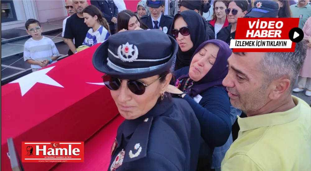 Şehit polis için tören: Annenin feryatları yürekleri dağladı