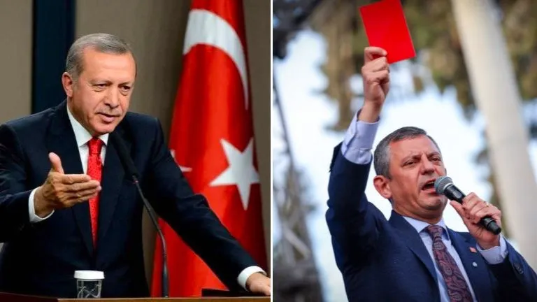 ERDOĞAN’DAN ÖZGÜR ÖZEL’E “KIRMIZI KART GÖSTERECEKMİŞ SEN O İŞLERDEN ANLAMAZSIN, O BİZİM İŞİMİZ!”