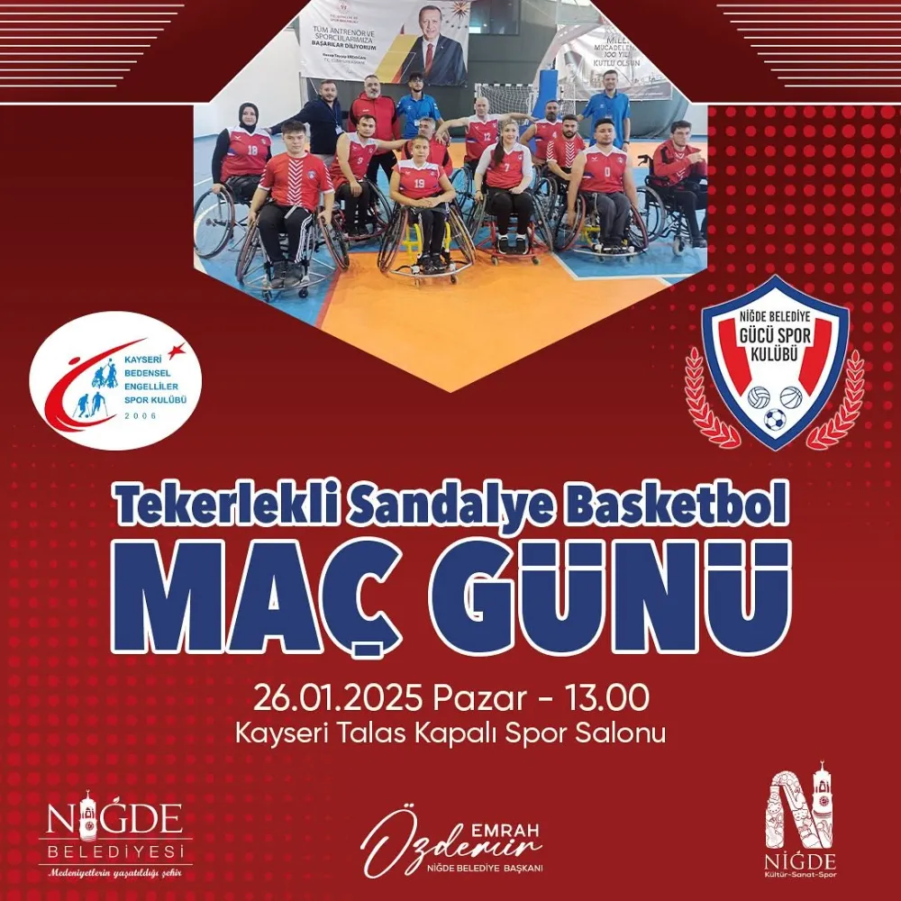 TEKERLEKLİ SANDALYE BASKETBOLUNDA MAÇ GÜNÜ