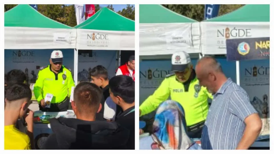 NİĞDE GASTRONOMİ FESTİVALİ’NDE TRAFİK BİLİNCİ AŞILANDI