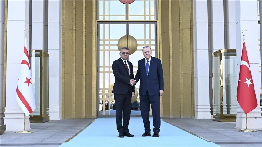 Cumhurbaşkanı Erdoğan, KKTC Cumhurbaşkanı Erhürman