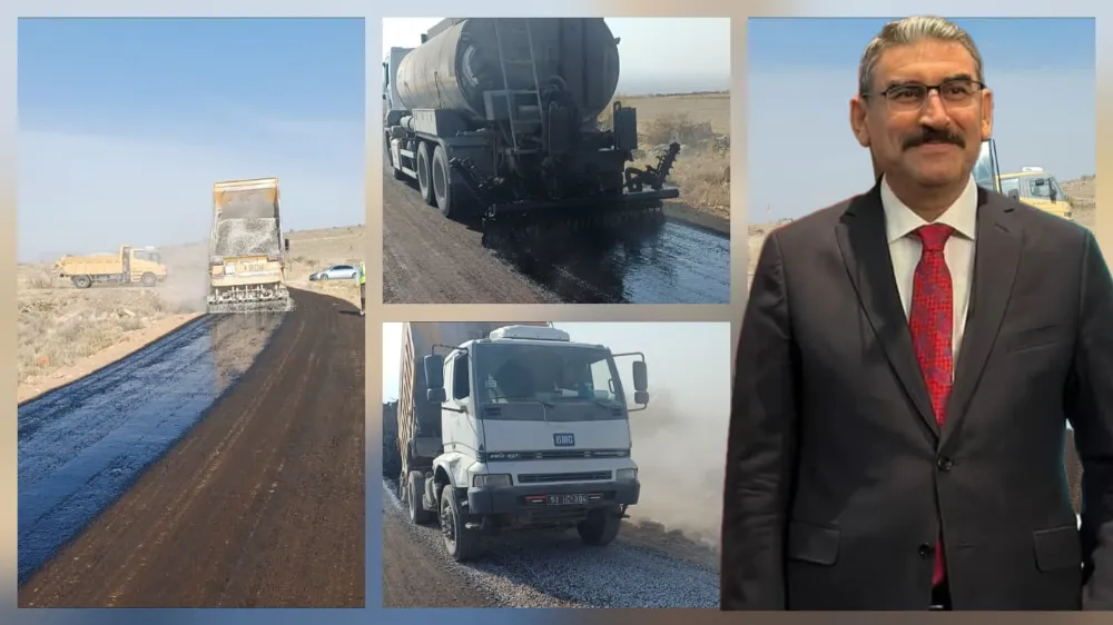 BOR’UN TEPEKÖY KÖYÜNDE 3,8 KİLOMETRELİK ASFALT ÇALIŞMASI BAŞLADI