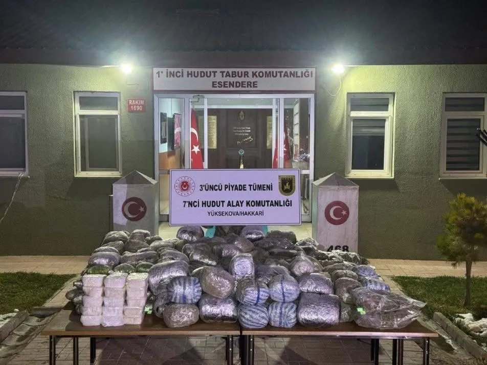 HUDUTTA 258 BİN 999 GRAM UYUŞTURUCU ELE GEÇİRİLDİ
