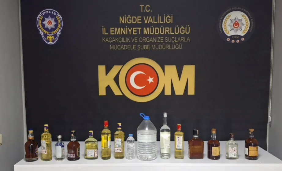 NİĞDE’DE KAÇAK VE SAHTE ALKOL OPERASYONU (VİDEO HABER)