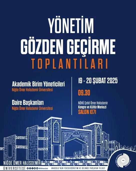 NİĞDE ÖMER HALİSDEMİR ÜNİVERSİTESİ
