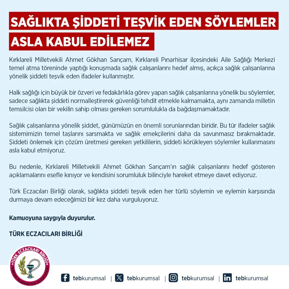 TÜRK ECZACILARI BİRLİĞİ