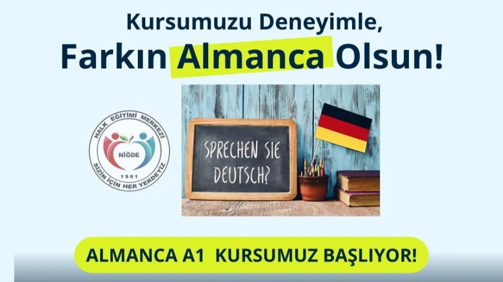 NİĞDE HALK EĞİTİMİ MERKEZİ’NDE ALMANCA KURSU AÇILIYOR