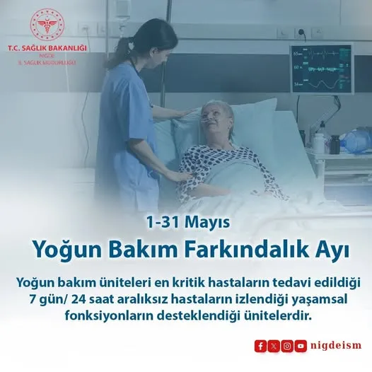 1-31 MAYIS YOĞUN BAKIM FARKINDALIK AYI