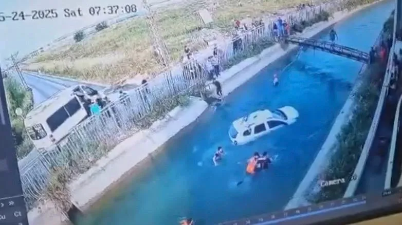 SULAMA KANALINA DÜŞEN CİPTEN MUCİZE KURTULUŞ