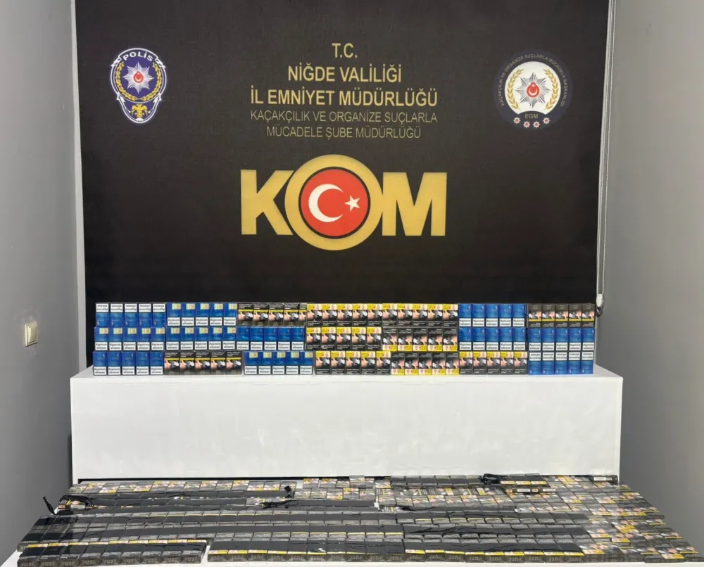NİĞDE’DE KAÇAK SİGARA OPERASYONU 1 KİŞİ HAKKINDA ADLİ İŞLEM BAŞLATILDI