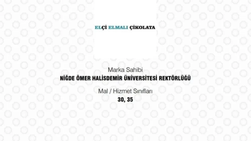 “ELÇİ ELMALI ÇİKOLATA” ARTIK TESCİLLİ BİR MARKA