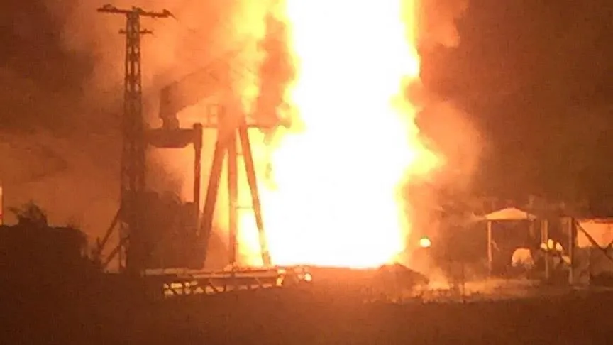 PETROL SONDAJ KUYUSUNDA PATLAMA 7 YARALI