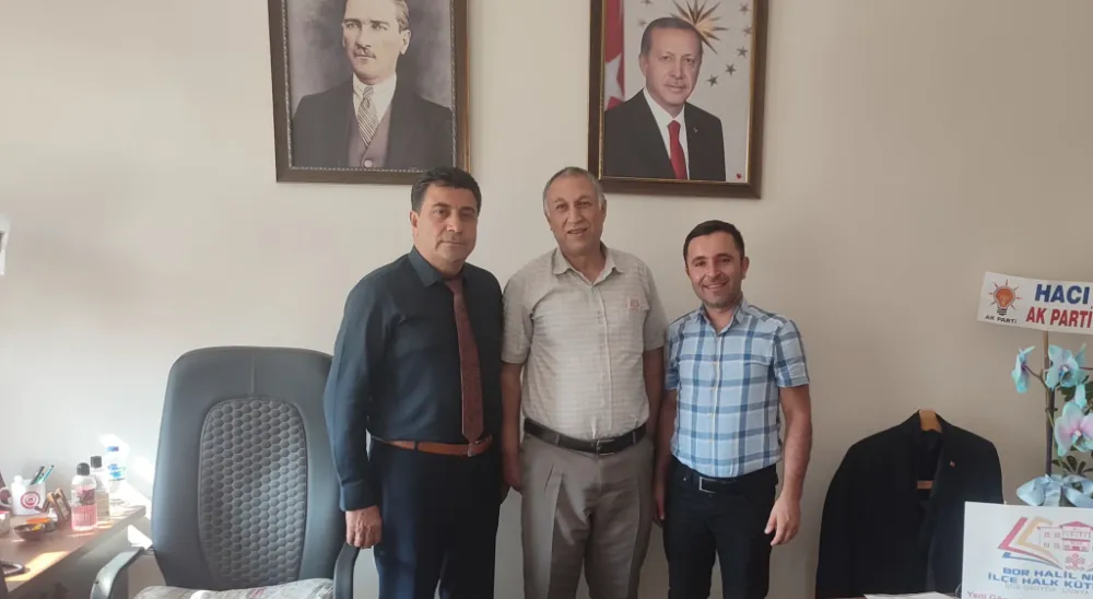 BOR İLÇE HALK KÜTÜPHANESİ’NDEN SAMİ ADEM’E HAYIRLI OLSUN ZİYARETİ    