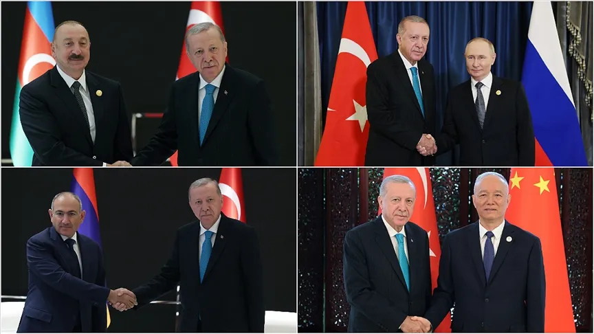 CUMHURBAŞKANI ERDOĞAN, ÇİN’DE İKİLİ GÖRÜŞMELERİNİ SÜRDÜRDÜ