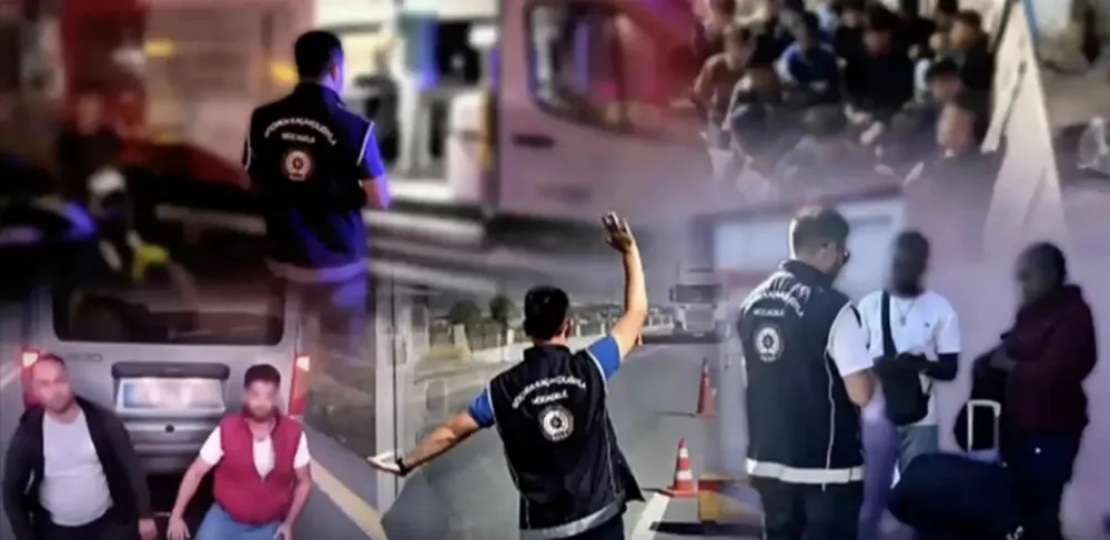 81 İLDE GÖÇMEN KAÇAKÇILIĞI OPERASYONU  (VİDEO HABER)