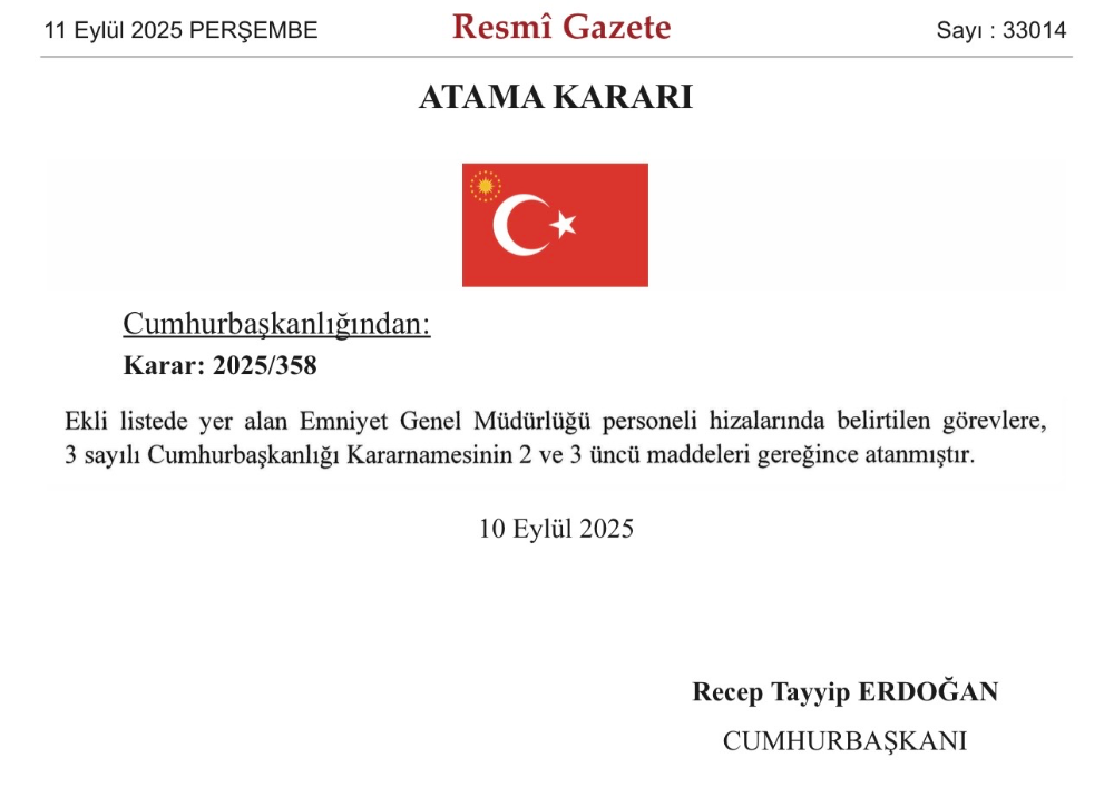 22 İlin Emniyet Müdürü Merkeze Alındı, 37 İle Yeni Emniyet Müdürü Atandı
