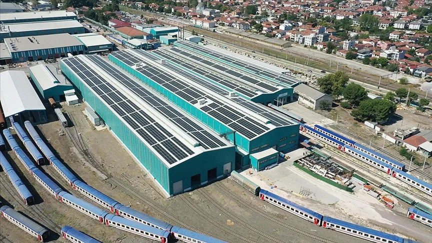 MİLLİ HIZLI TREN GÜNEŞ ENERJİSİYLE ÜRETİLİYOR