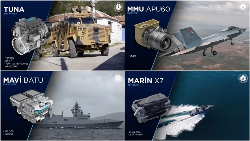 Karada, havada, denizde yerli askeri motor dönemi