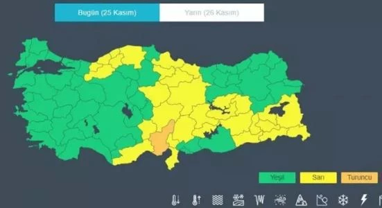 Niğde’ye sarı kodlu uyarı!